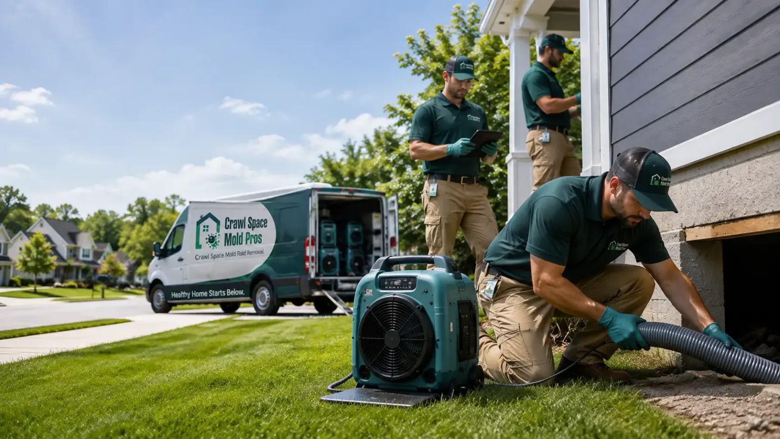 Crawl Space Mold Removal in Lucas, KS